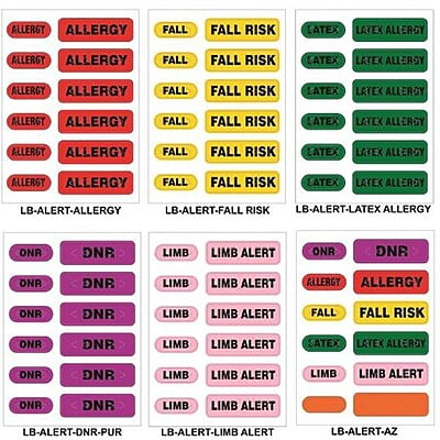 ZEBRA ZEB-LBALERTLIMBALERT ALERT LABELS PINK LIMB ALERT 2.5X3.5 12L