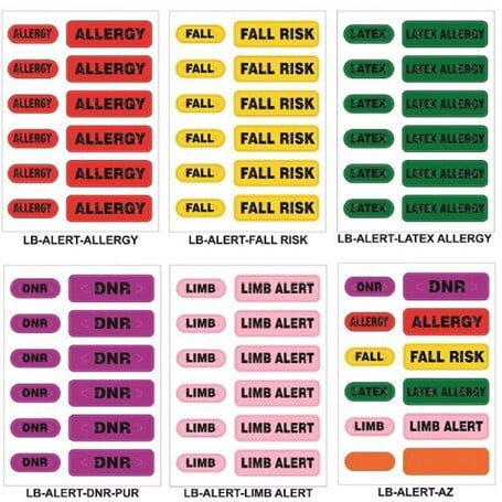 ZEBRA ZEB-LBALERTLIMBALERT ALERT LABELS PINK LIMB ALERT 2.5X3.5 12L