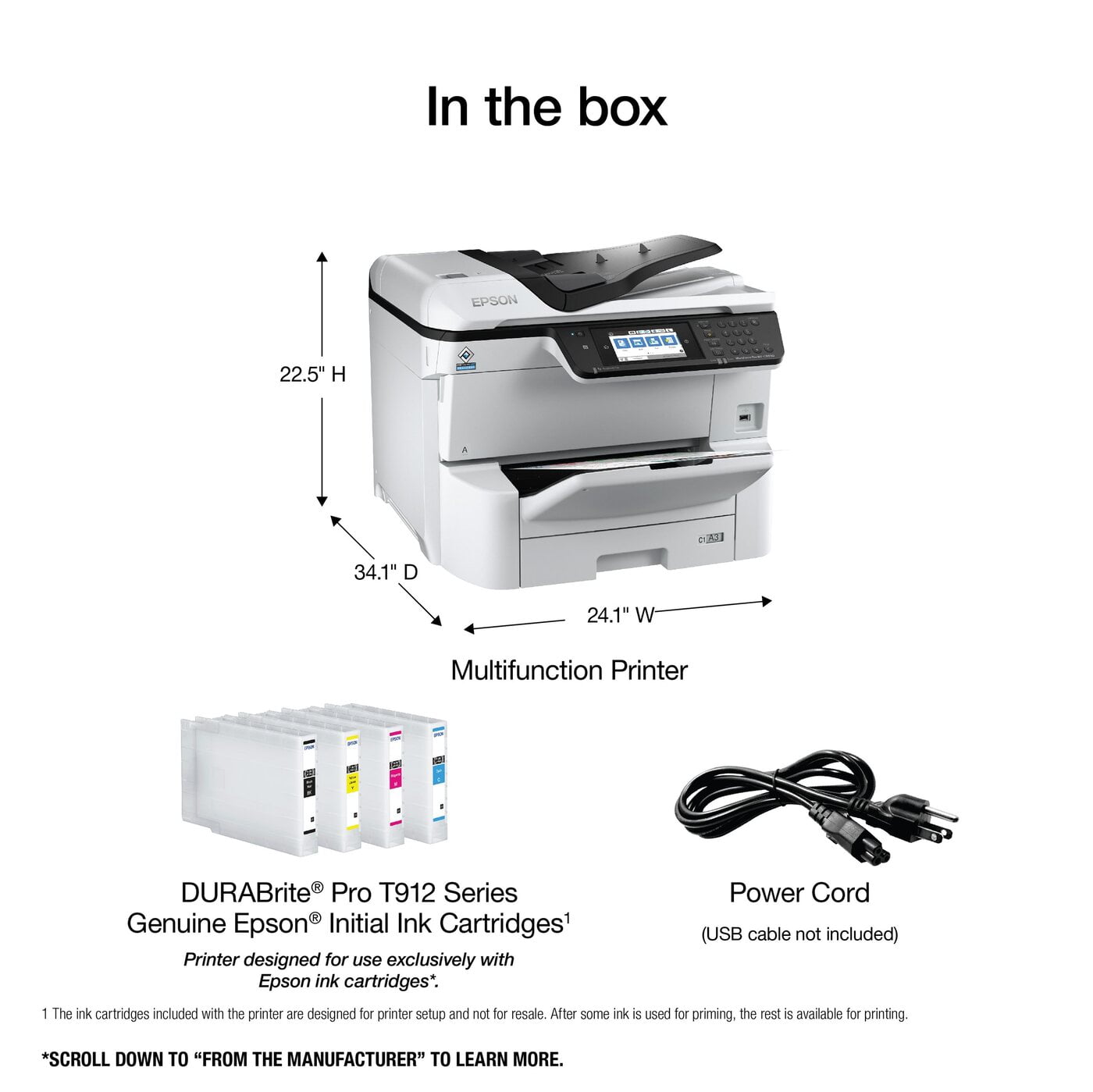 WorkForce Pro WF-C8690 A3 Colour MFP with PCL/PostScript WorkForce Pro WF-C8690 A3 Colour MFP with PCL/PostScript